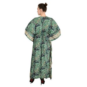 Neuer <b>Kaftan</b> Aus Seidenmischung Ultimative Luxus-Loungewear Fr Den Strand Nachtwsche Weiches Leichtes Flieendes - Product Image 4