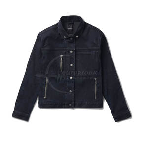 Prix bas Dernier style de veste en jean pour femme Points ouverts Veste en jean pour femme au prix de gros - Product Image 1