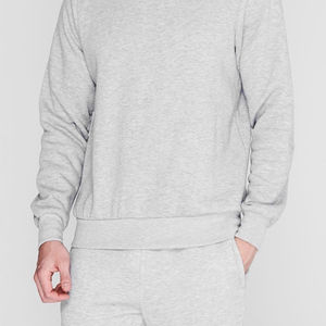 Sweat-shirt d'hiver en molleton à col rond, coupe classique, personnalisé OEM, pour fabricant, vente en gros, sweat-shirt en coton uni - Product Image 4