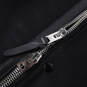 Chaquetas universitarias de béisbol para hombre de talla grande, venta al por mayor, chaquetas con letras en blanco, chaqueta de retazos con letras lisas y logotipo personalizado para hombre - Product Image 4