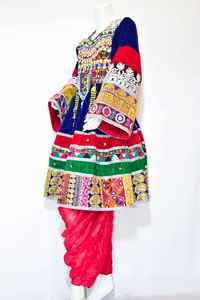 ชุดกางเกงกระโปรงยาวแบบอัฟกันปักลายมีซิปเสื้อผ้าแฟชั่นดีไซน์ใหม่ล่าสุดสำหรับผู้หญิง - Product Image 2