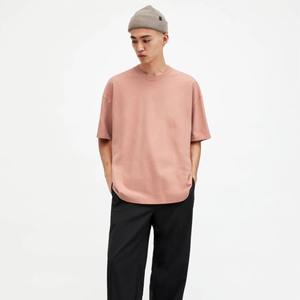 T-shirt unisexe surdimensionné 100% coton personnalisé à épaules tombantes, respirant, épais, lettre à sublimation unie pour hommes de grande taille - Product Image 1