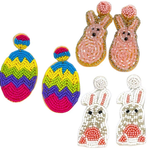 Pendientes de Bisutería Bordados para India, Pendientes de Cuentas Hechos a Mano para Mujeres y Niñas, Regalo, Pendientes para Fiestas - Product Image 2