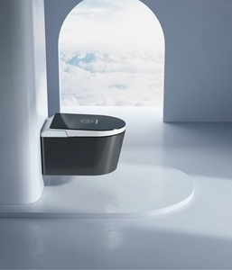 Chất Lượng Cao Màu Đen Treo Tường Gốm Một Mảnh Điện Thông Minh Bát Tự Động Phòng Tắm Tường Treo Thông Minh Nhà Vệ Sinh <span class=keywords><strong>WC</strong></span> - Product Image 4