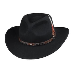 Nuevos sombreros de vaquero de cuero al aire libre para hombres de vaquero occidental personalizados Sombreros de vaquero en cuero genuino Sombreros de moda al por mayor - Product Image 1
