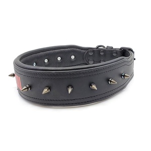 ปลอกคอสุนัขบุนวมหนังทำด้วยมือมีปุ่มสไปค์ผู้ผลิตชั้นนำ - Product Image 2