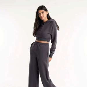 เสื้อฮู้ดสวมหัวโอเวอร์ไซส์ของผู้หญิงแขนยาวพิมพ์โลโก้ตามสั่งสำหรับฤดูหนาว - Product Image 2