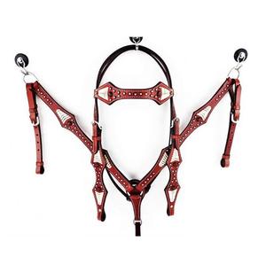 Collier Western Headstall avec boucle solide en métal OEM disponible collier Western Horse et collier de poitrine à prix raisonnable - Product Image 1