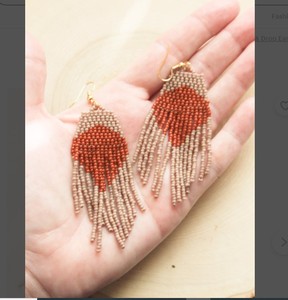 Luxury Quality <b>Emerald</b> Green Beaded Tassel Earrings - Product Image 1