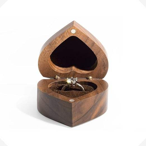 Caja de Joyería de Madera para Bodas con Capacidad Personalizada para Guardar Anillos Grandes y para Viajes - Product Image 3