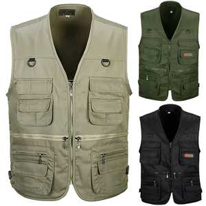 Chalecos de pesca con múltiples bolsillos, chaquetas de malla transpirables rápidas para exteriores, fotografía, senderismo, deporte al aire libre, chaleco sin mangas de carga de malla para hombres - Product Image 3