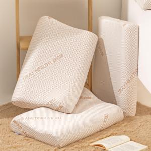 Almohada de cama de espuma de silicona 6D con relleno de fibra de poliéster 100% algodón blanco suave para el hogar al por mayor para dormir cómoda sin látex - Product Image 3