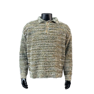 Pull en coton texturé à coupe oversize pour hommes Pull en tricot respirant tendance en coton Tricots d'hiver pour hommes - Product Image 1