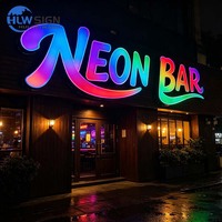 Vente flash - Lettres lumineuses LED 3D personnalisées avec logo, multicolores, changeantes de couleur, lettres lumineuses RGB, lettres 3D illuminées