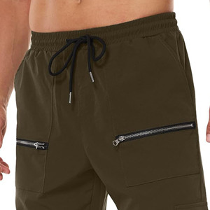 High Street Causal Jogger Sweatpants Men's Pants Side Pocket Stock Product Blank <b>Vintage</b> Straight Knitted Cotton Men's <b>Trousers</b> - Product Image 2