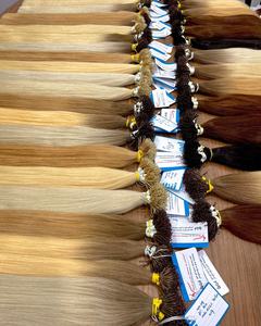 Offre Spéciale toutes les couleurs Nano pointe cheveux vietnamiens Texture droite Double pointe de kératine dessinée 100% Remy humain Nano anneau Extensions de cheveux - Product Image 6