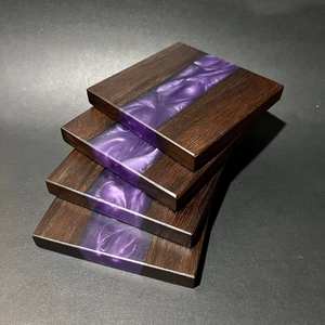 Modern Design Natural Wooden <b>Coasters</b> <b>for</b> Beverages Solid Wood Handmade <b>Drink</b> <b>Coaster</b> Set Heat Resistant Tabletop - Product Image 6