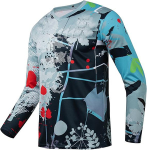 2026 maillot de course personnalisé 100% Polyester imprimé grande taille à manches longues veste de moto de Motocross vêtements de course automobile de moto - Product Image 2