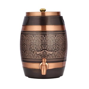 Distributeur d'eau en cuivre pur 5 litres, style antique, baril à eau - Product Image 6