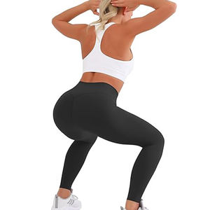 Mallas de Yoga para Fitness de cintura alta de la mejor calidad, pantalones elásticos de entrenamiento con Control de barriga, bolsillos laterales, cintura elástica sólida - Product Image 5