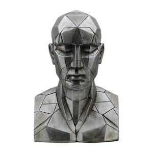 Único llamativo hombre cara escultura artística Mesa objeto moderno hogar Decoración declaración pieza para sala de estar Oficina - Product Image 5