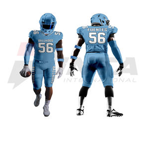 Conjunto de uniforme de fútbol americano de sarga de aparejos personalizados, ropa de juego de equipo, Jersey y pantalones, uniforme de fútbol americano personalizado - Product Image 2