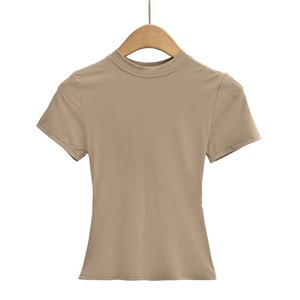 T-shirts moulants personnalisés en modal confortable pour femmes - Product Image 3