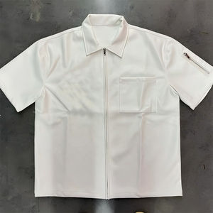 Respirant coupe ajustée été fermeture éclair t-shirt pour hommes gym entraînement à manches courtes vêtements de sport décontracté sportif mode vêtements d'entraînement - Product Image 2