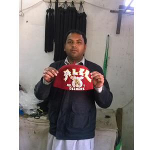 Masonic Fez Hats Quality and Customizable Regalia Jeweled Fez Hat & MAROON Embroidery With <b>Rhinestones</b> Cap All sizes available - Product Image 3