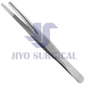 Adson Medical Instruments 14cm Fórceps de vendaje quirúrgico Dientes Fórceps de pulgar de acero inoxidable Borde dentado Fuente de alimentación manual - Product Image 5