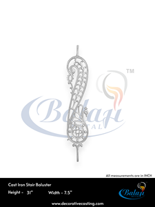 Grille de balcon moderne en fonte CI, moulage au sable, surface super sablée, garde-corps décoratif pour usage domestique, B2B, faible MOQ - Product Image 3