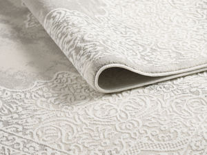 Tapis turc de luxe fait à la machine, Borrego blanc, qualité supérieure, pour salon, fabriqué à Gaziantep. - Product Image 2