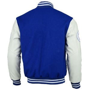 Veste universitaire Letterman de baseball personnalisée de haute qualité du fabricant OEM pour hommes manches en cuir brodé de chenille pour l'hiver - Product Image 2