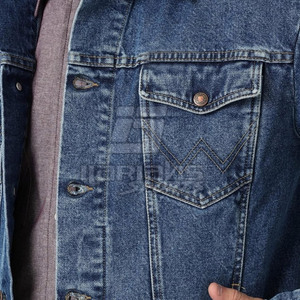 Veste d'hiver en jean pour homme avec logo personnalisé, prix bas, haute qualité, taille plus, veste d'hiver en jean personnalisée pour homme - Product Image 4