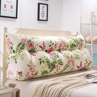 Offre Spéciale coton artificiel et lin triangle coussin double tête coussin coin tête oreiller pour lit