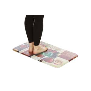 Tappetini da Cucina Moderni Favorite Reds, Antifatica, Imbottiti, Antiscivolo, Lavabili, in Vinile, Poliestere, Gomma, Schiuma PU per Cucina e Bagno - Product Image 2