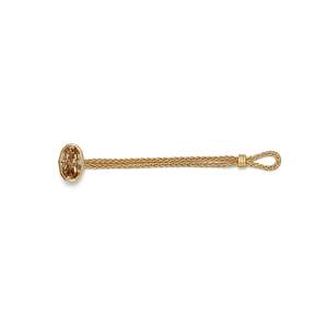 Anillo de cadena con diamantes ovalados finos de 2.19 ct, color marrón claro U-V, VVS2, cultivados en laboratorio, en oro amarillo de 18 quilates, diseño único de anillo de cadena. - Product Image 2