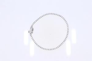 Simple 2.00Ct Moissanite Elegance Round Moissanite Tennis Bracelet en plata esterlina al por mayor OEM - Product Image 4