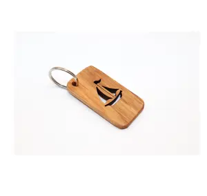 定制设计木制手工钥匙圈优质最优惠价格印度手工制造