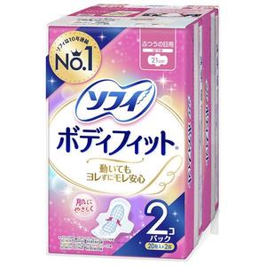 Toallas Sanitarias Sofi Bodyfit para Días Normales con Alas de 21 cm, Paquete de 20 Unidades, Paquete de 2 por Uni-Charm - Product Image 1