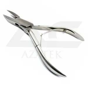 Professional Nail Clippers Cutters made of medical grade stainless steel lap joint single spring smooth opening and closing 5.0"
