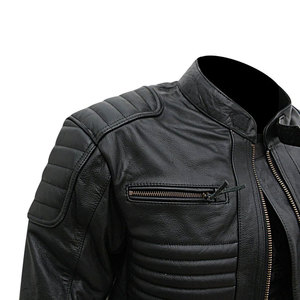 แจ็กเก็ตหนังสำหรับผู้ชายแจ็กเก็ตหนังมีซิปรูดดีไซน์ตามสั่ง - Product Image 3
