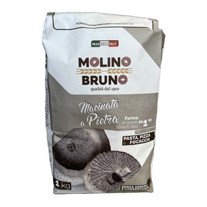 Harina de Trigo Italiana de Primera Calidad, Molido en Piedra, Tipo 1, Bolsa de 1 kg, de MOLINO BRUNO, para Pizza, Pasta, Panadería y Croissants - Product Image 1