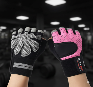 Guantes de Gimnasio RexFit Sport Antideslizantes para Levantamiento de Pesas con Soporte para Muñeca |   Guantes de Entrenamiento Resistentes para Fitness y Fuerza - Product Image 1