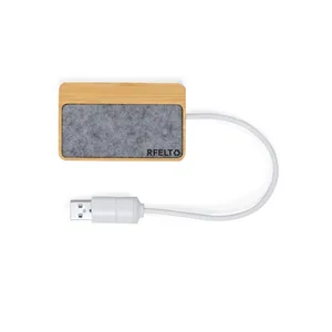 Barney - Gadgets Promocionales Ecológicos de Bambú y RPET con Puerto USB y Materiales Sostenibles - Product Image 1
