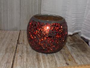 Vela Moderna de Cera de Abeja Plateada con Acabado Mosaico, Altamente Perfumada, para Decoración de Mesa de Fiesta, Cena Nocturna, Portavelas Tipo T-light - Product Image 6