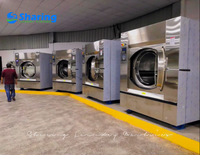 Mesin Cuci Laundry Industri 50kg 100kg Soft Mount Washer Extractor Pemasok Cina untuk Bisnis Laundry Komersial