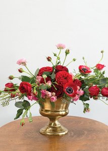 Jarrón de Metal Dorado Antiguo para Flores, Venta al por Mayor, Precio de Oferta, Centro de Mesa de Boda Hecho a Mano de Aluminio, Jarrón Dorado para Flores - Product Image 2