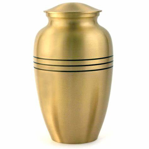 Urna funeraria de Metal elegante hecha a mano moderna de nuevo diseño clásico para cenizas humanas, urnas funerarias de tamaño adulto, Color dorado - Product Image 2