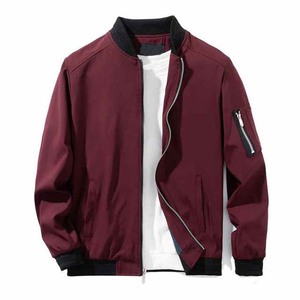 Vente en gros de vestes personnalisées pour hommes manteau décontracté à la mode vêtements de sport de plein air blousons bomber pour hommes de baseball vêtements de rue en satin de polyester - Product Image 1